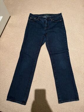 Ralph Lauren Straight-Leg Dark Indigo Jeans